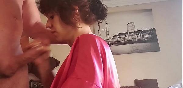  Early morning blowjob and handjob till I cum